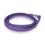 Picture of 10ft Purple CAT 6 PVC Ethernet Cable Snagless Easy Boot RJ-45 M/M