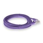 Picture of 10ft Purple CAT 6 PVC Ethernet Cable Snagless Easy Boot RJ-45 M/M