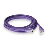 Picture of 10ft Purple CAT 6 PVC Ethernet Cable Snagless Easy Boot RJ-45 M/M