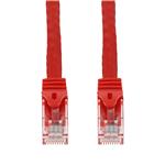 Picture of 10ft Red CAT 6 PVC Ethernet Cable Snagless Easy Boot RJ-45 M/M