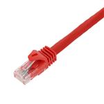 Picture of 10ft Red CAT 6 PVC Ethernet Cable Snagless Easy Boot RJ-45 M/M