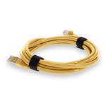 Picture of 10ft Yellow CAT 7 Shielded (S/FTP) PVC Ethernet Cable Snagless Bubble Boot RJ-45 M/M