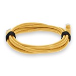 Picture of 10ft Yellow CAT 7 Shielded (S/FTP) PVC Ethernet Cable Snagless Bubble Boot RJ-45 M/M