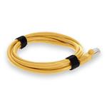 Picture of 10ft Yellow CAT 7 Shielded (S/FTP) PVC Ethernet Cable Snagless Bubble Boot RJ-45 M/M