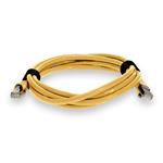 Picture of 10ft Yellow CAT 7 Shielded (S/FTP) PVC Ethernet Cable Snagless Bubble Boot RJ-45 M/M
