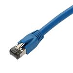 Picture of 10ft Blue CAT 8 Shielded (S/FTP) PVC Ethernet Cable Snagless Easy Boot RJ-45 M/M