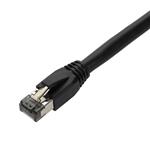 Picture of 10ft Black CAT 8 Shielded (S/FTP) PVC Ethernet Cable Snagless Easy Boot RJ-45 M/M