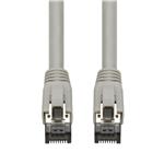 Picture of 10ft Gray CAT 8 Shielded (S/FTP) PVC Ethernet Cable Snagless Easy Boot RJ-45 M/M