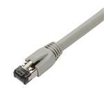 Picture of 10ft Gray CAT 8 Shielded (S/FTP) PVC Ethernet Cable Snagless Easy Boot RJ-45 M/M