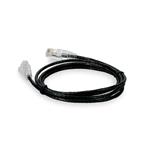 Picture of 10ft RJ-45 (Male) to RJ-45 (Male) Cat6 Straight Black Slim UTP Copper PVC Patch Cable