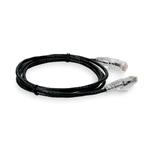 Picture of 10ft RJ-45 (Male) to RJ-45 (Male) Cat6 Straight Black Slim UTP Copper PVC Patch Cable