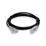 Picture of 10ft RJ-45 (Male) to RJ-45 (Male) Cat6 Straight Black Slim UTP Copper PVC Patch Cable