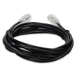 Picture of 10ft Black CAT 6A Slim PVC Ethernet Cable Snagless Clear-Claw RJ-45 M/M