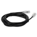 Picture of 10ft Black CAT 6A Slim PVC Ethernet Cable Snagless Clear-Claw RJ-45 M/M