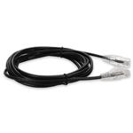 Picture of 10ft Black CAT 6A Slim PVC Ethernet Cable Snagless Clear-Claw RJ-45 M/M