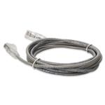 Picture of 10ft Gray CAT 6A Slim PVC Ethernet Cable Snagless Clear-Claw RJ-45 M/M