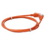 Picture of 10ft RJ-45 (Male) to RJ-45 (Male) Straight Orange Cat6A Slim UTP PVC Copper Patch Cable