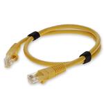 Picture of 10m Yellow CAT 6A PVC Ethernet Cable Snagless Bubble Boot RJ-45 M/M