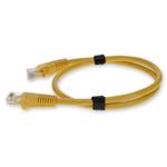 Picture of 10m Yellow CAT 6A PVC Ethernet Cable Snagless Bubble Boot RJ-45 M/M