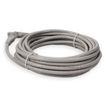 Picture of 12ft Gray CAT 6A PVC Ethernet Cable Snagless Bubble Boot RJ-45 M/M