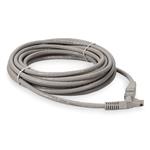 Picture of 12ft Gray CAT 6A PVC Ethernet Cable Snagless Bubble Boot RJ-45 M/M