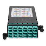 Picture of 14-Bay Cassette 24-Fiber MPO In, 12 LC Duplex Out, Multi-mode Duplex OM4 - MPO type A