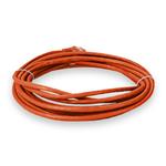 Picture of 100-Pack of 14ft Orange CAT 5E PVC Ethernet Cables Snagless Easy Clear Boot TAA RJ-45 M/M
