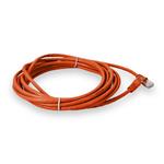 Picture of 100-Pack of 14ft Orange CAT 5E PVC Ethernet Cables Snagless Easy Clear Boot TAA RJ-45 M/M