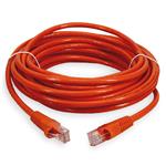 Picture of 14ft Orange CAT 6 PVC Ethernet Cable Snagless Bubble Boot RJ-45 M/M