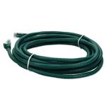 Picture of 14ft Green CAT 6A PVC Ethernet Cable Snagless Bubble Boot RJ-45 M/M