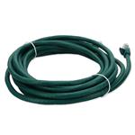 Picture of 14ft Green CAT 6A PVC Ethernet Cable Snagless Bubble Boot RJ-45 M/M