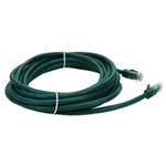 Picture of 14ft Green CAT 6A PVC Ethernet Cable Snagless Bubble Boot RJ-45 M/M