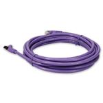 Picture of 14ft Purple CAT 6 Shielded PVC Ethernet Cable Snagless Easy Clear Boot RJ-45 M/M