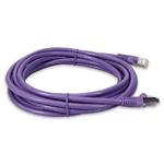 Picture of 14ft Purple CAT 6 Shielded PVC Ethernet Cable Snagless Easy Clear Boot RJ-45 M/M