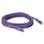 Picture of 14ft Purple CAT 6 Shielded PVC Ethernet Cable Snagless Easy Clear Boot RJ-45 M/M