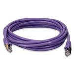 Picture of 14ft Purple CAT 6 Shielded PVC Ethernet Cable Snagless Easy Clear Boot RJ-45 M/M