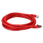 Picture of 14ft Red CAT 6 Shielded PVC Ethernet Cable Snagless Easy Clear Boot RJ-45 M/M