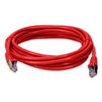 Picture of 14ft Red CAT 6 Shielded PVC Ethernet Cable Snagless Easy Clear Boot RJ-45 M/M