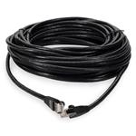 Picture of 14ft Black CAT 6 Shielded PVC Ethernet Cable Snagless Easy Clear Boot RJ-45 M/M