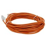 Picture of 14ft Orange CAT 6 Slim PVC Ethernet Cable Snagless Clear-Claw RJ-45 M/M