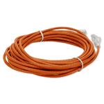Picture of 14ft Orange CAT 6 Slim PVC Ethernet Cable Snagless Clear-Claw RJ-45 M/M