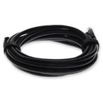 Picture of 15ft Black CAT 5E PVC Ethernet Cable Snagless Bubble Boot RJ-45 M/M