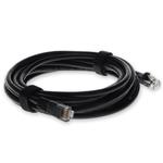 Picture of 15ft Black CAT 5E PVC Ethernet Cable Snagless Bubble Boot RJ-45 M/M