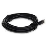 Picture of 15ft Black CAT 5E PVC Ethernet Cable Snagless Bubble Boot RJ-45 M/M