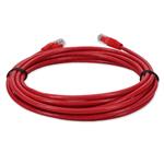 Picture of 15ft Red CAT 5E PVC Ethernet Cable Snagless Bubble Boot RJ-45 M/M