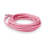 Picture of 15ft Pink CAT 6A PVC Ethernet Cable Snagless Bubble Boot RJ-45 M/M