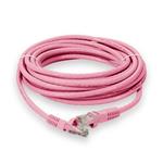 Picture of 15ft Pink CAT 6A PVC Ethernet Cable Snagless Bubble Boot RJ-45 M/M