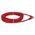Picture of 15ft Red CAT 6A PVC Ethernet Cable Snagless Bubble Boot RJ-45 M/M