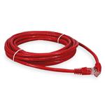 Picture of 15ft Red CAT 6A PVC Ethernet Cable Snagless Bubble Boot RJ-45 M/M