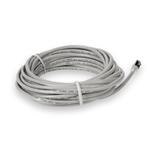 Picture of 15ft White CAT 6A Shielded PVC Ethernet Cable Snagless Easy Clear Boot RJ-45 M/M